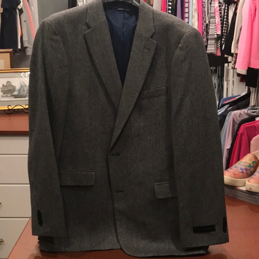 Tommy Hilfiger SPORT coat. 42R grey wool. Brand new w/ tags